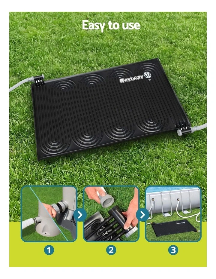 Solar Pool Heater Pad 110x171cm in Black image 6