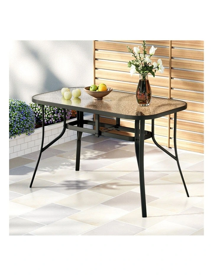 Outdoor Dining Table 120cm in Black image 3
