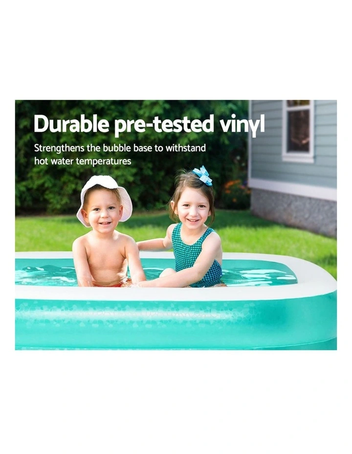 Inflatable Above Ground Swimming Pools 450L 200x146x48cm in Blue image 6