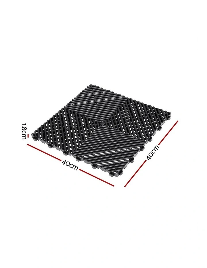 Garage Floor Tiles 20 Pieces in Black image 3