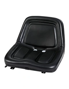 PU Leather Forklift Excavator Universal Backrest Truck Chair in Black