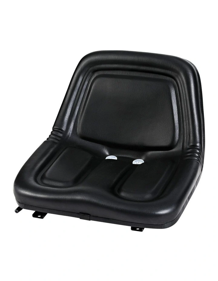 PU Leather Forklift Excavator Universal Backrest Truck Chair in Black image 1