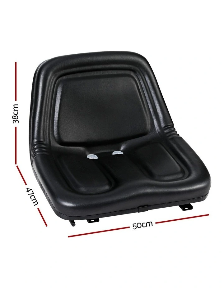 PU Leather Forklift Excavator Universal Backrest Truck Chair in Black image 4