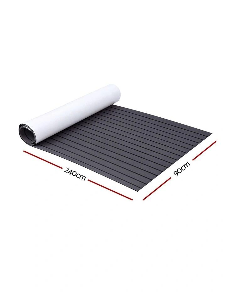 EVA Foam Boat Flooring Mat Decking Sheet 240x90x0.6cm in Dark Grey Decor image 4