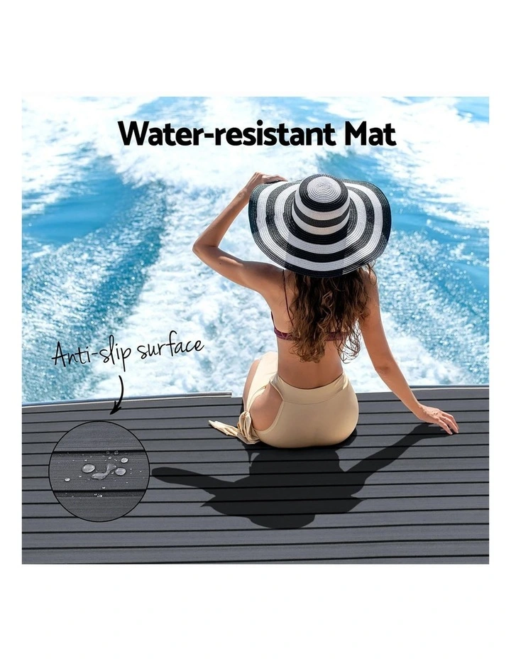 EVA Foam Boat Flooring Mat Decking Sheet 240x90x0.6cm in Dark Grey Decor image 6