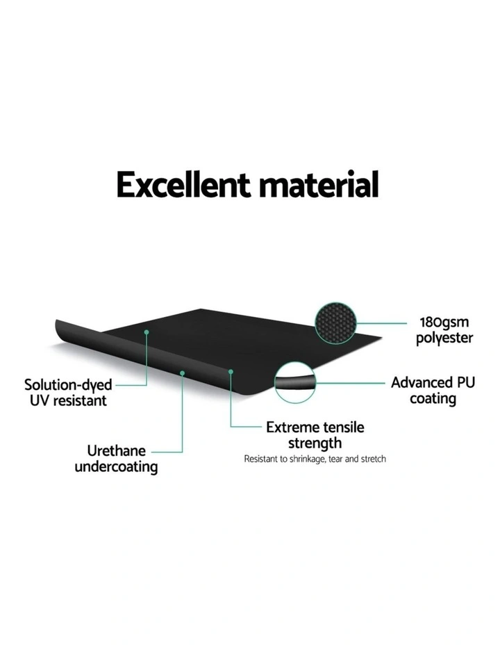 Side Awning 2X3M 2x in Black image 4