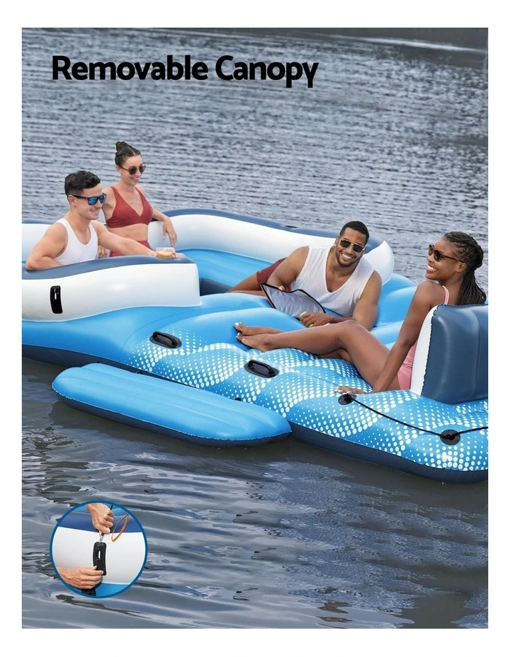 Inflatable Float Pool Island in Multi image 5