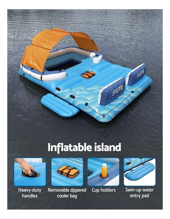 Inflatable Float Pool Island in Multi image 6