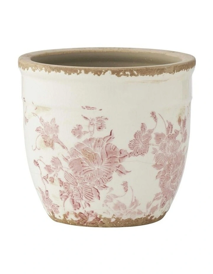 Cherry Blossom Small Planter (15.5x15.5x14cm) in Multi image 2