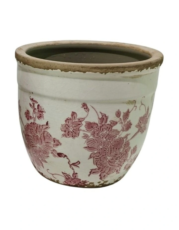 Cherry Blossom Small Planter (15.5x15.5x14cm) in Multi image 3