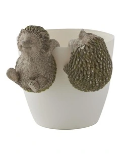 Willow & Silk Set/2 Asst Hedgehogs w/Moss Pot Hangers
