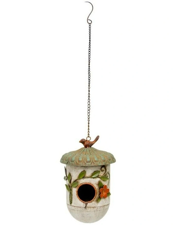Perched Paradise Hanging Birdhouse in Multi image 1