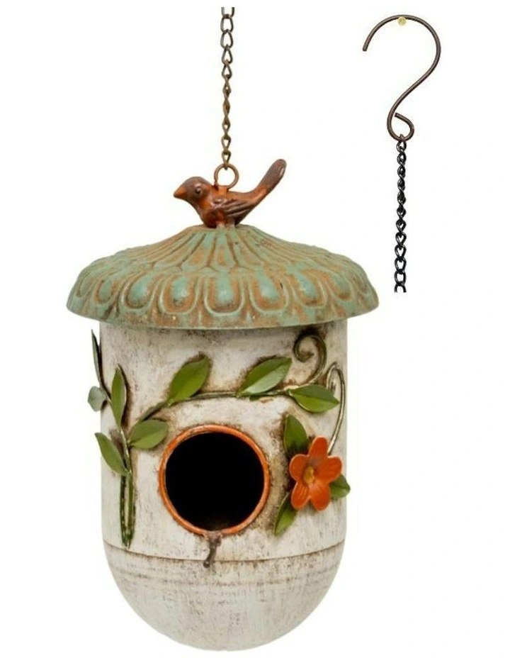 Perched Paradise Hanging Birdhouse in Multi image 3