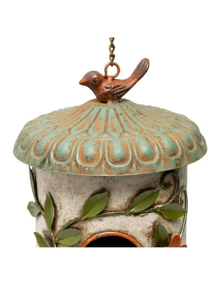 Perched Paradise Hanging Birdhouse in Multi image 4