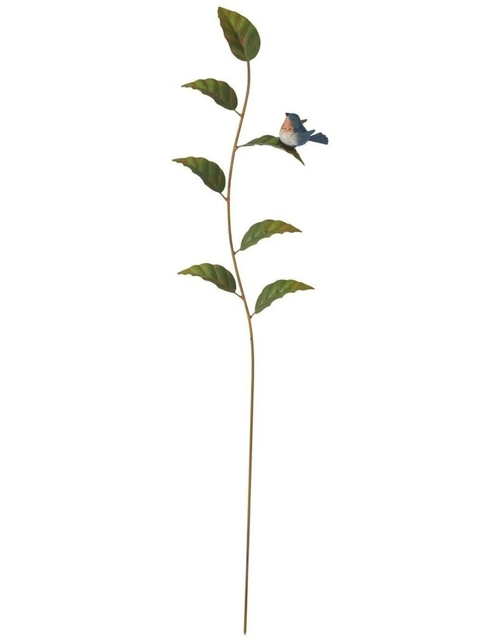 Leaf Stakes With Bug/Bird Set of 3 in Green image 4