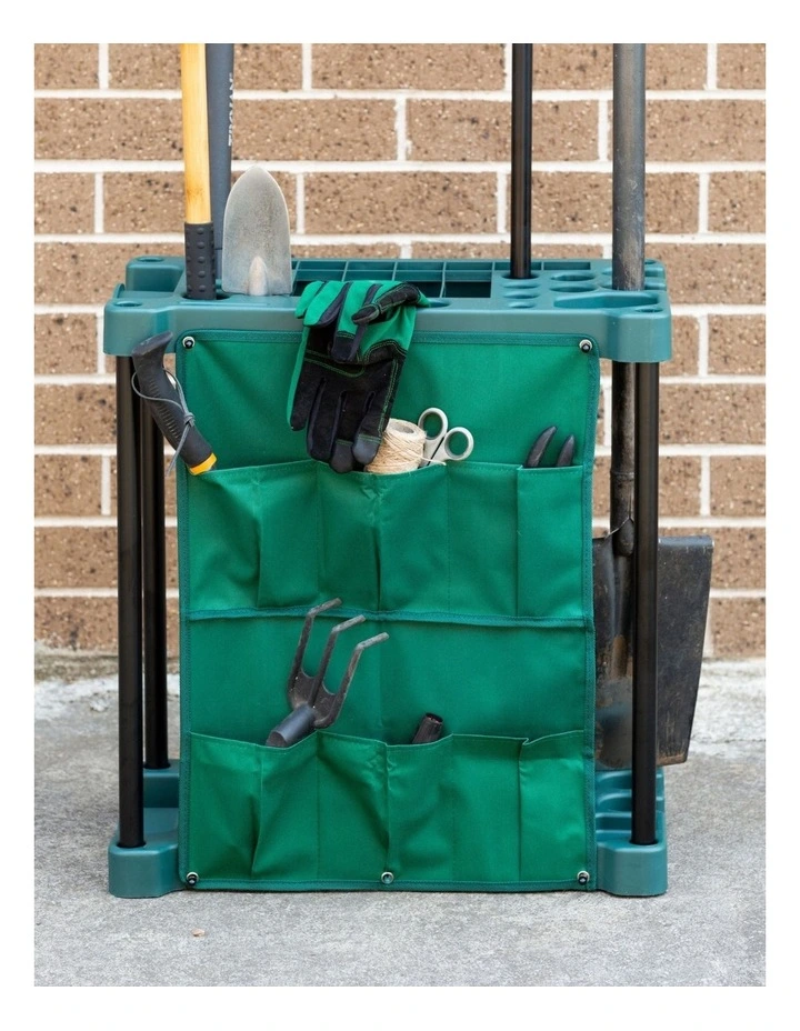 Organising Garden Tools Storage Rack in Green image 4