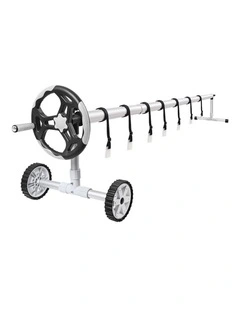 Pool Cover Roller 4.5m Adjustable Solar Blanket Reel Swimming Grey