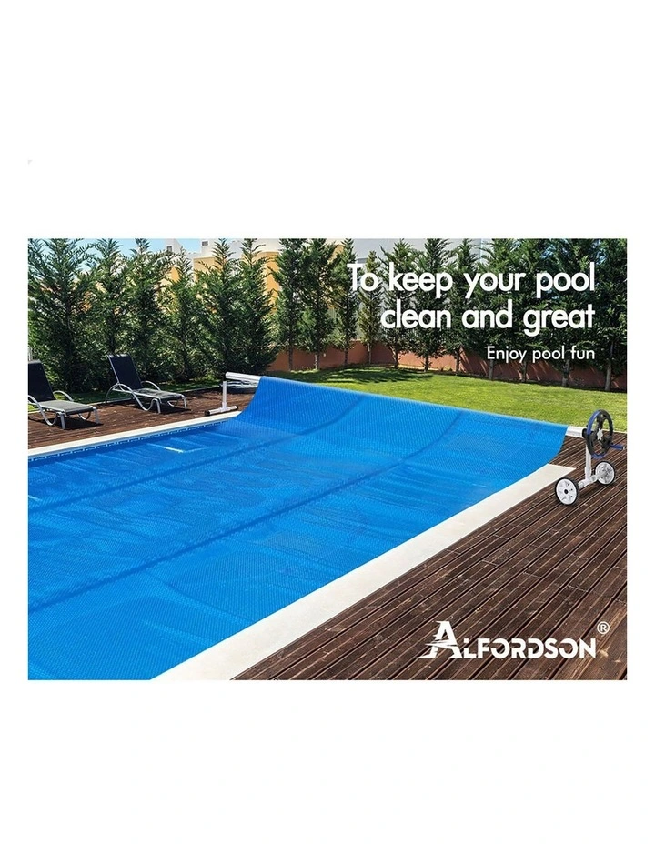 Pool Cover 500 Micron Solar Blanket Swimming 6M Roller Reel 10X4M image 3
