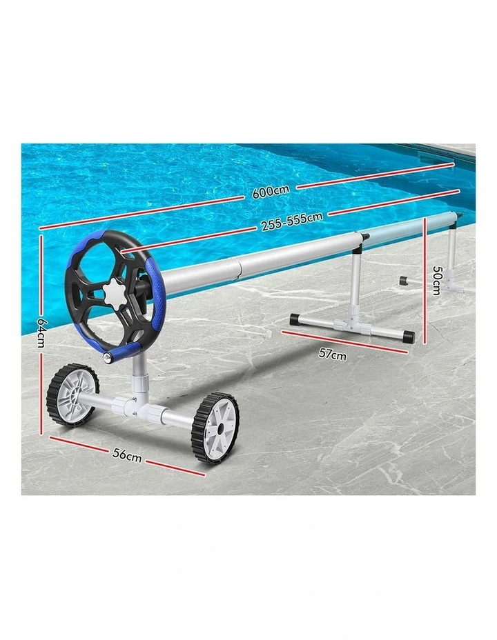 Pool Cover 500 Micron Solar Blanket Swimming 6M Roller Reel 8X4.2M image 3