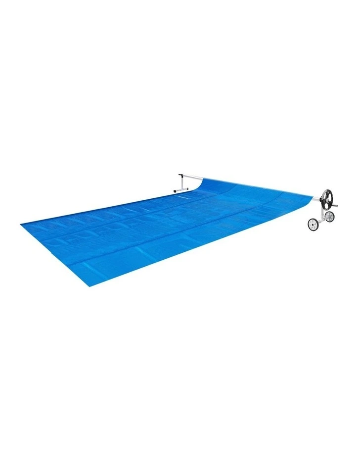Pool Cover 500 Micron Solar Blanket Swimming 6M Grey Roller 10X4M image 1
