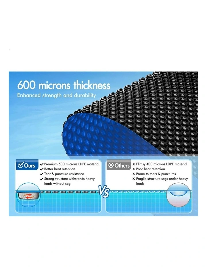 Pool Cover 600 Microns Solar Blanket Swimming Isothermal 7X3.5M image 7