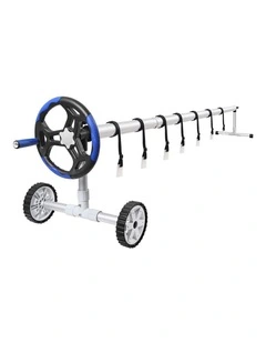 Pool Cover Roller 4.5m Adjustable Solar Blanket Reel Swimming Blue