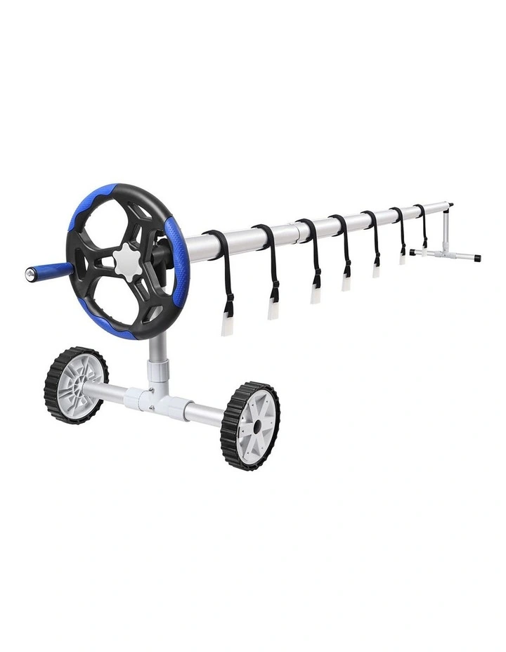 Pool Cover Roller 4.5m Adjustable Solar Blanket Reel Swimming Blue image 1