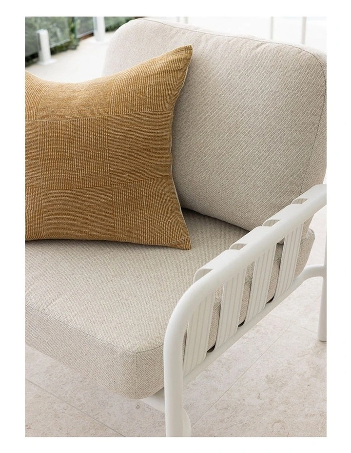 Mornington Outdoor 3 1 1 Lounge Setting with Coffee table and Side White image 5