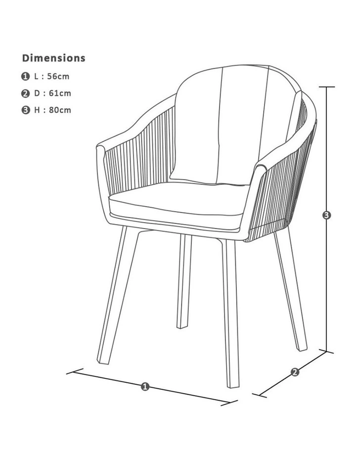 Southport Outdoor 2.17m Aluminium and Ceramic Table with 8 Alpine Chair Frost White image 6