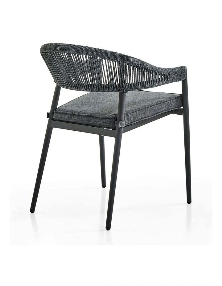 Southport Outdoor 2.17m Aluminium and Ceramic Table with 8 Finley Chair Slate Grey image 5