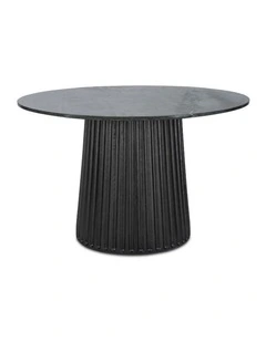 Glenelg Indoor 1.2m Round Marble Top Dining Table
