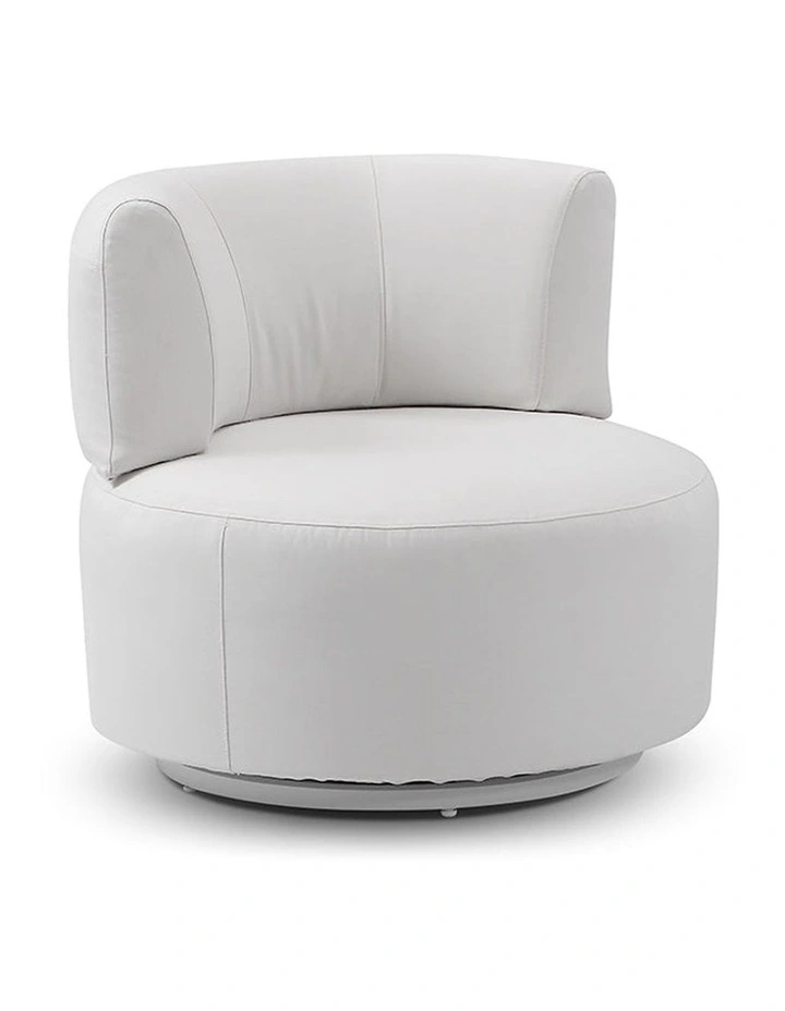 Onslow 3 1 1 Outdoor Lounge in Sunbrella with Round Coffee Table Set Canvas image 2