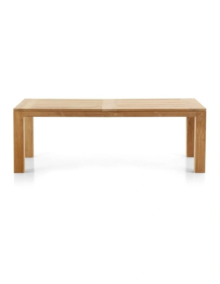 Pearl Outdoor 2.3m Teak Timber Dining Table with 8 Coastal Chairs image 4