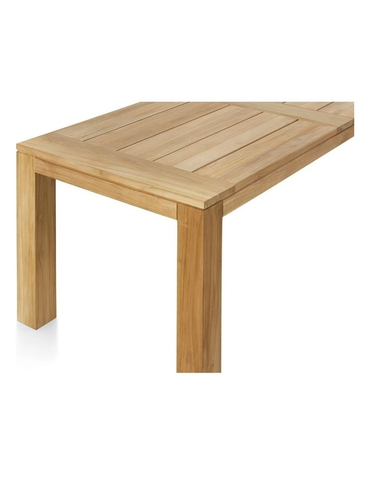 Pearl Outdoor 2.3m Teak Timber Dining Table with 8 Coastal Chairs image 5