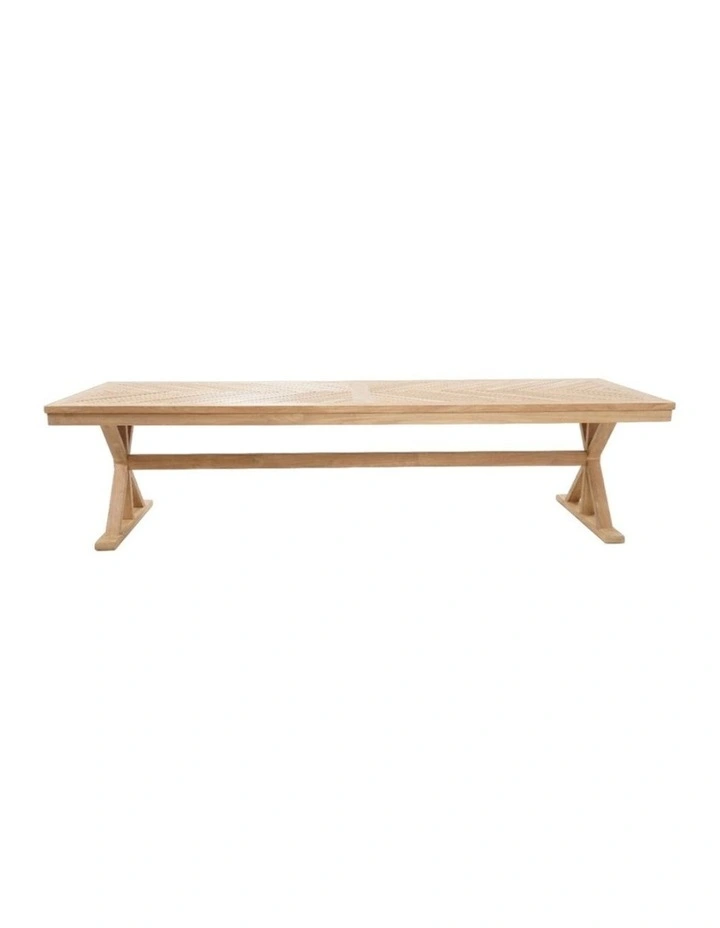 Darlington Outdoor 2.5m Teak Timber Table image 1