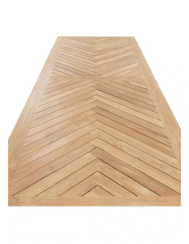 Darlington Outdoor 2.5m Teak Timber Table image 3