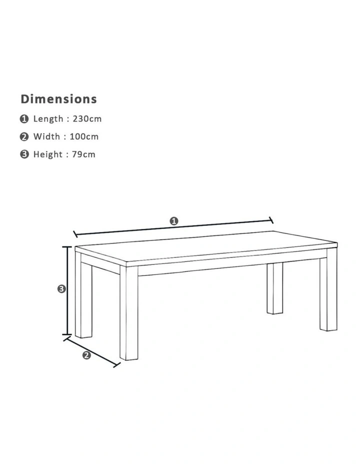 Pearl Outdoor 2.3m Teak Timber Dining Table with 8 Kai Chairs image 7