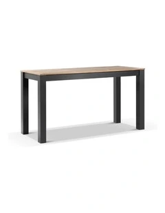 Balmoral Outdoor 2m Rectangle Teak Top Aluminium Bar Table Charcoal