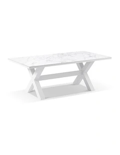 Kansas Outdoor Ceramic 2m Aluminium Dining Table