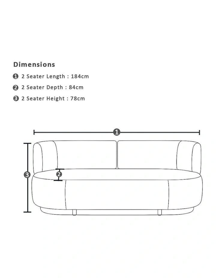 Onslow 2 Seater Outdoor Lounge in Sunbrella Canvas image 6