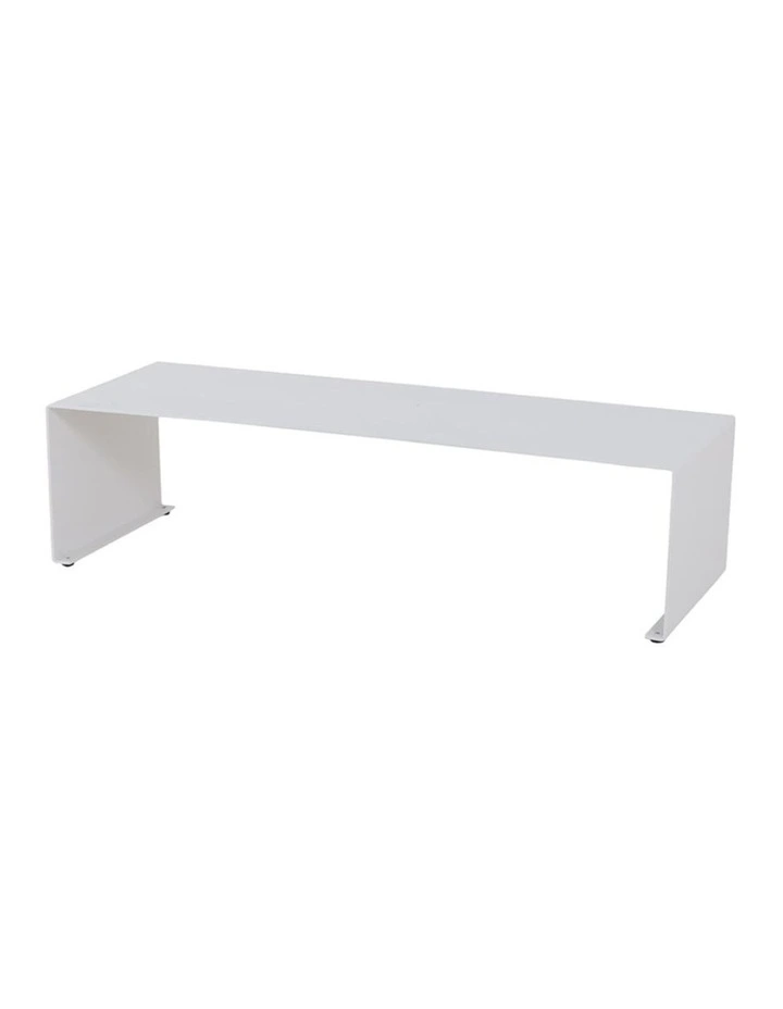 Venice Aluminium Corner Lounge with Built in Timber Side tables Charcoal & Light Cushion image 2