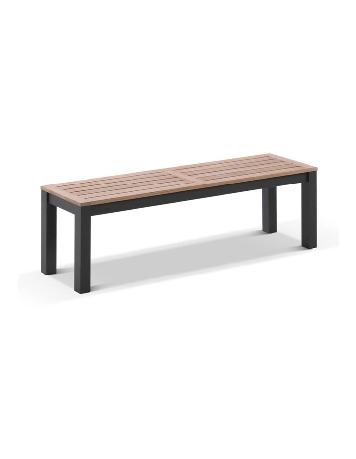 Balmoral 1.8m Teak Top Aluminium Table Charcoal image 3
