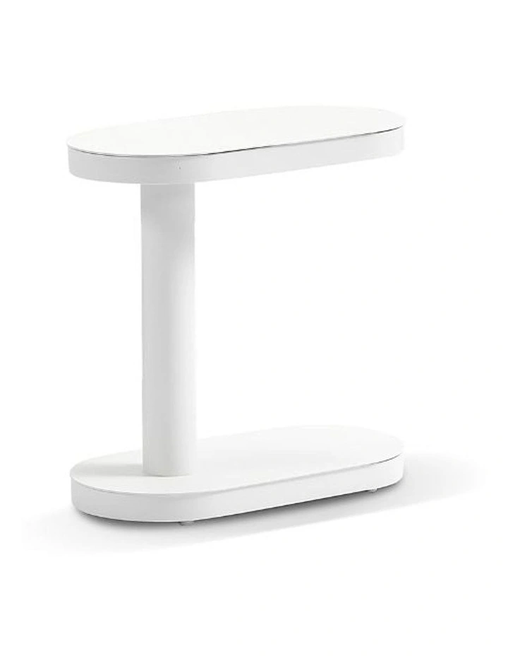 Norfolk Outdoor Aluminium Side Table White image 2