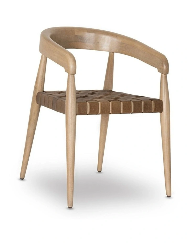 Glenorie Indoor 4 Seater Round Timber Dining Table and Chairs Setting image 5