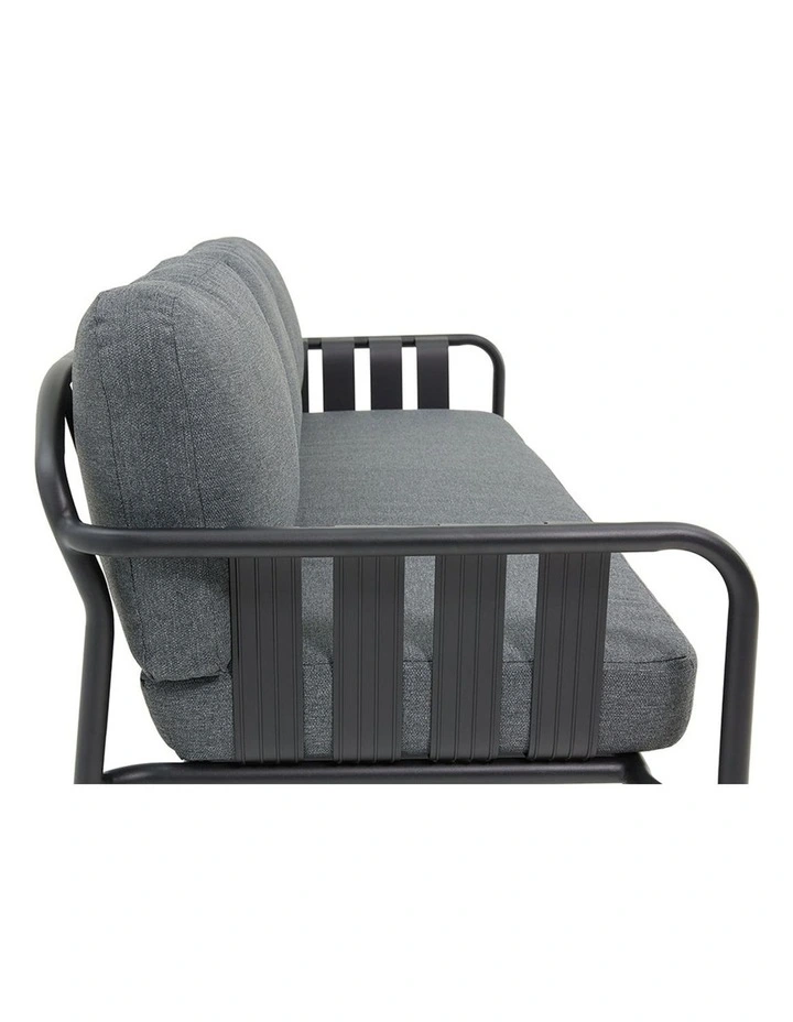 Mornington Outdoor 3 1 1 Lounge Setting with Coffee table and Side Midnight image 4