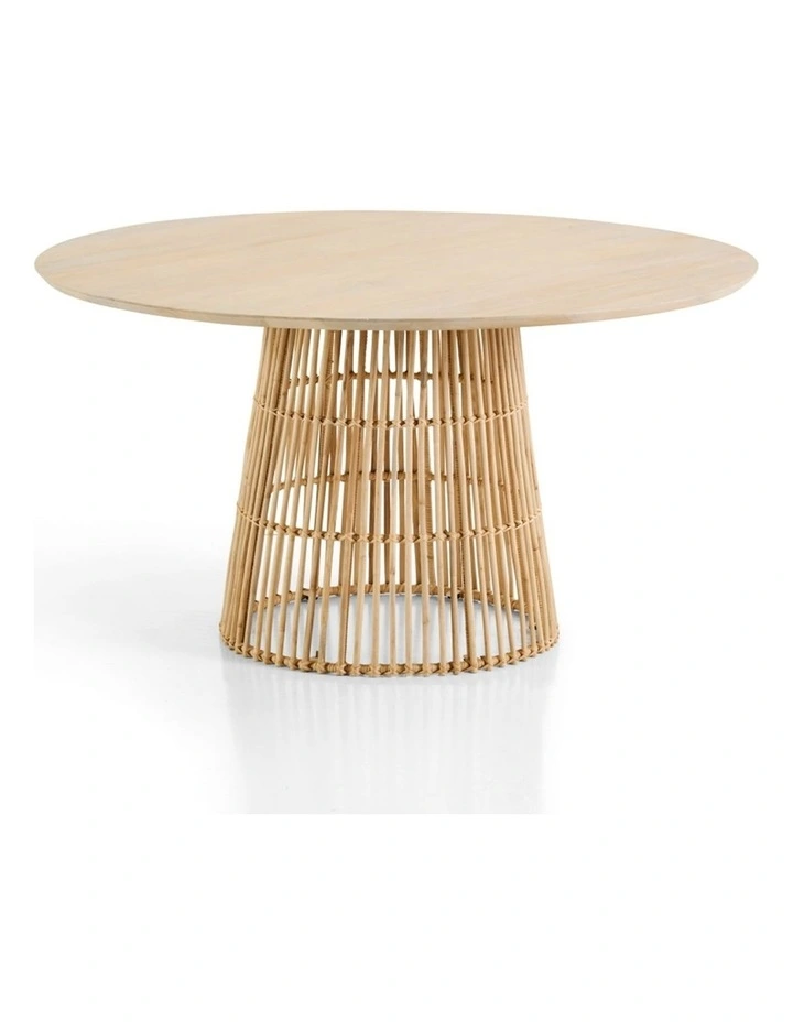 Tamborine Indoor Mango wood 1.4m Round Dining Table image 1