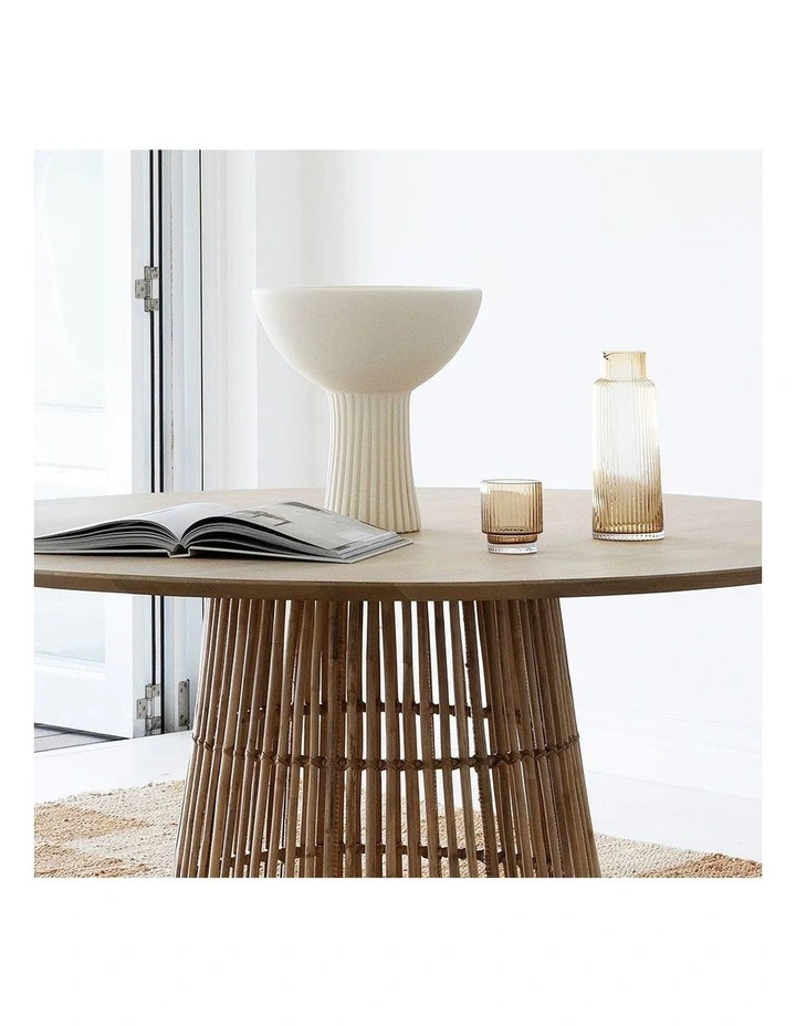 Tamborine Indoor Mango wood 1.4m Round Dining Table image 4