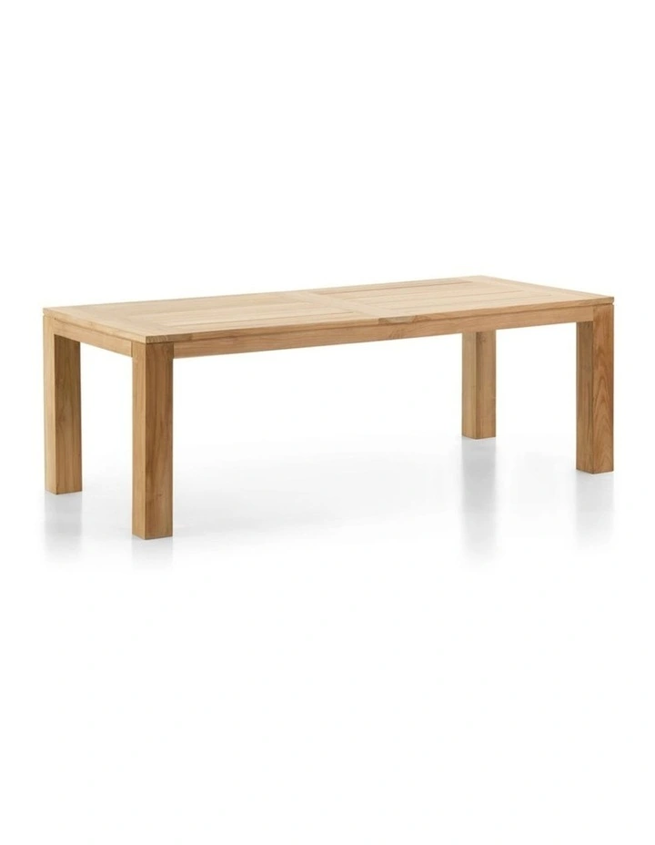 Pearl Outdoor 2.3m Teak Timber Dining Table image 1
