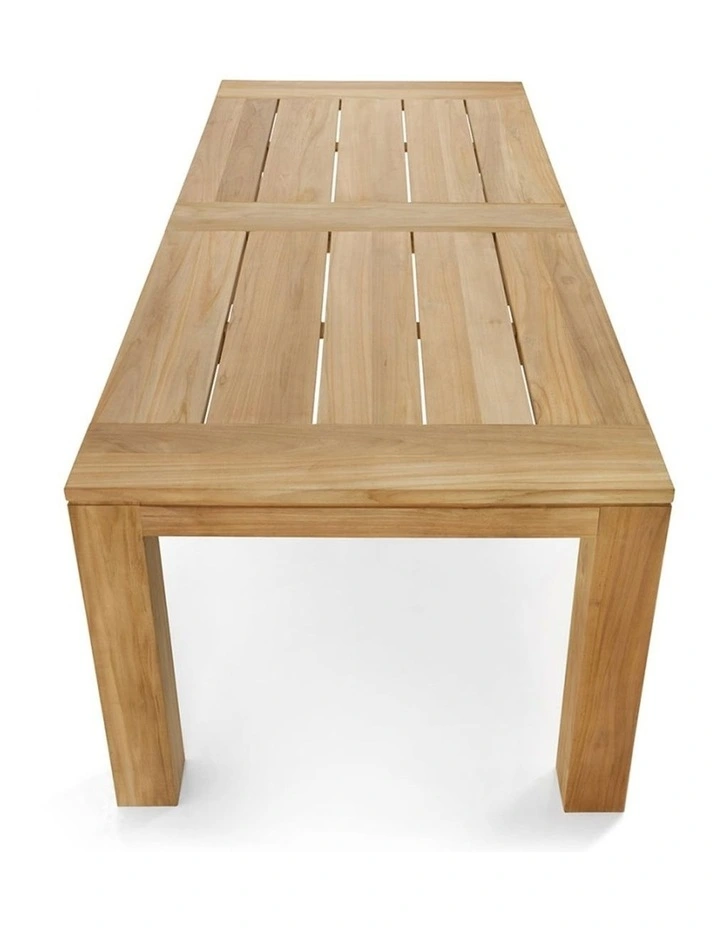 Pearl Outdoor 2.3m Teak Timber Dining Table image 3