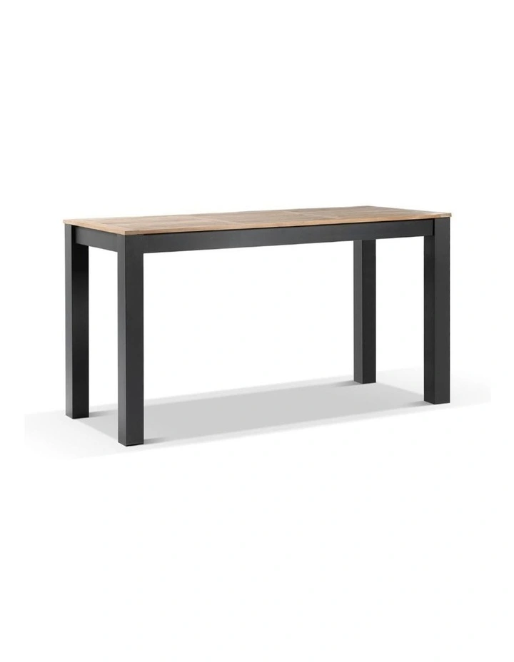 Balmoral 2m Bar Table Charcoal With 6 Capri stools & Textured Olefin Grey Cushions image 3